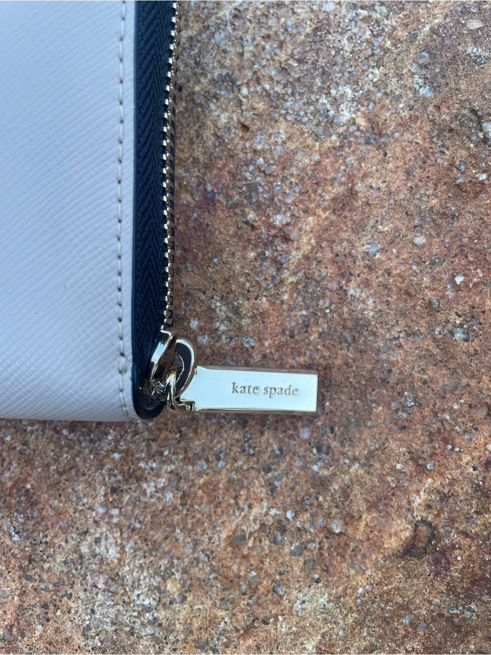 kate spade “Staci” Two-Tone Colorblock Large Continental Zip Wallet NEW!